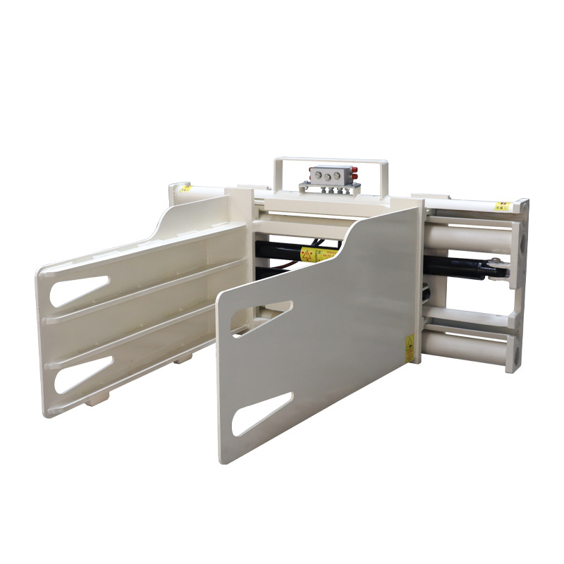 Pinza plana de desplazamiento lateral para carretilla elevadora