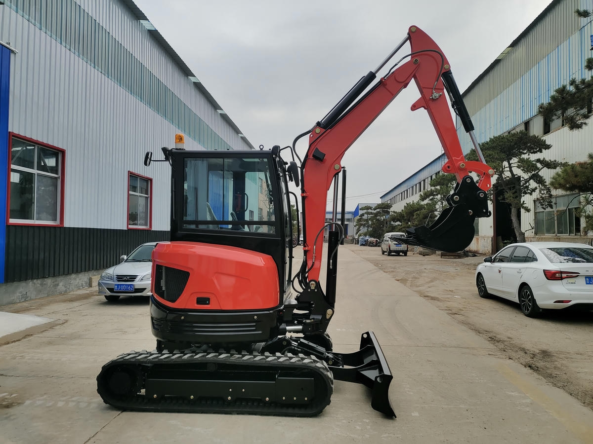 Miniexcavadora sobre cadenas