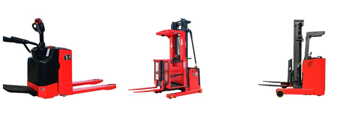 Clase II: Camiones de pasillo estrecho con motor eléctrico